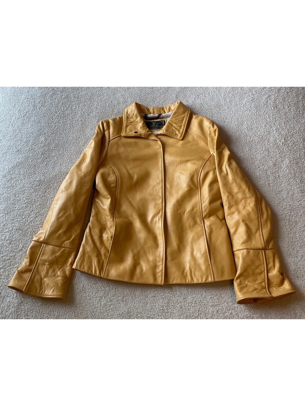 MELE Pellicce Alta Moda Italy Leather Jacket Women's 42 See Description for Size